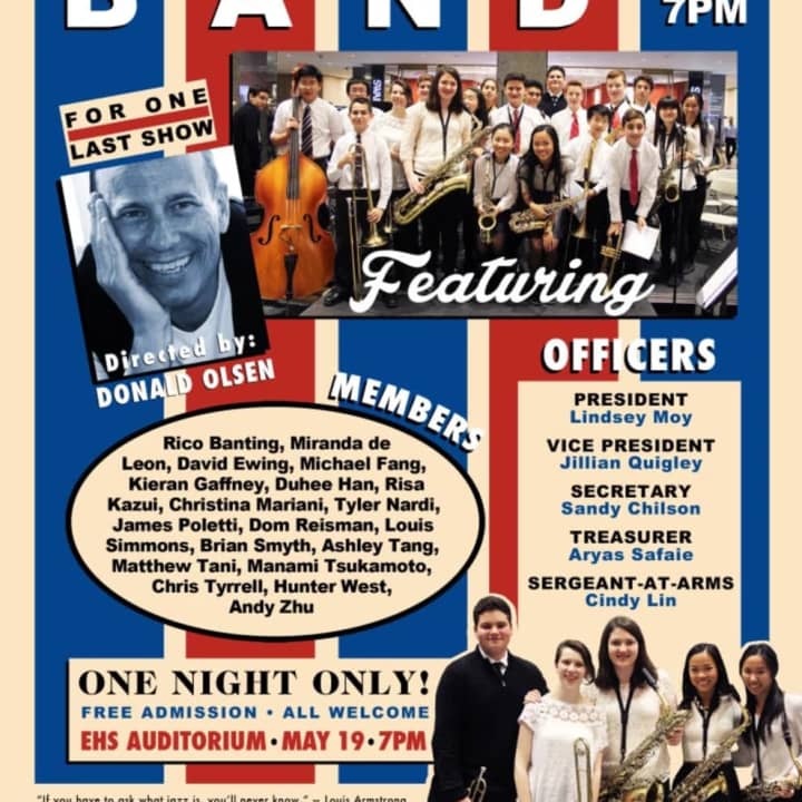 The Eastchester Jass Band will be Thursday night at 7.