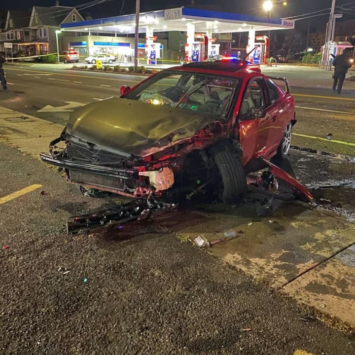 A two-vehicle crash in Bridgeport left an 84-year-old man in critical condition.