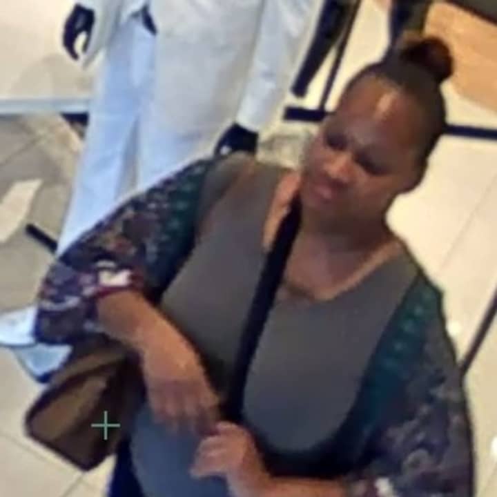 A woman seen on surveillance camera is accused of stealing shirts worth $250 from a Smithtown Macy&#x27;s, according to Suffolk County Police.