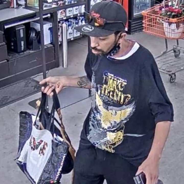 A man is wanted for stealing a drill from Home Depot on Commack.