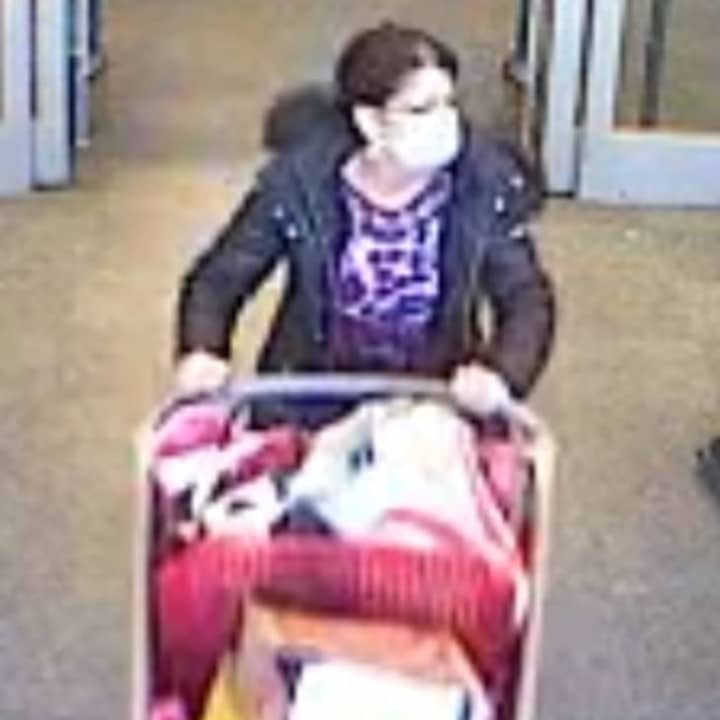 A woman is wanted for allegedly shoplifting at Target in Medford.