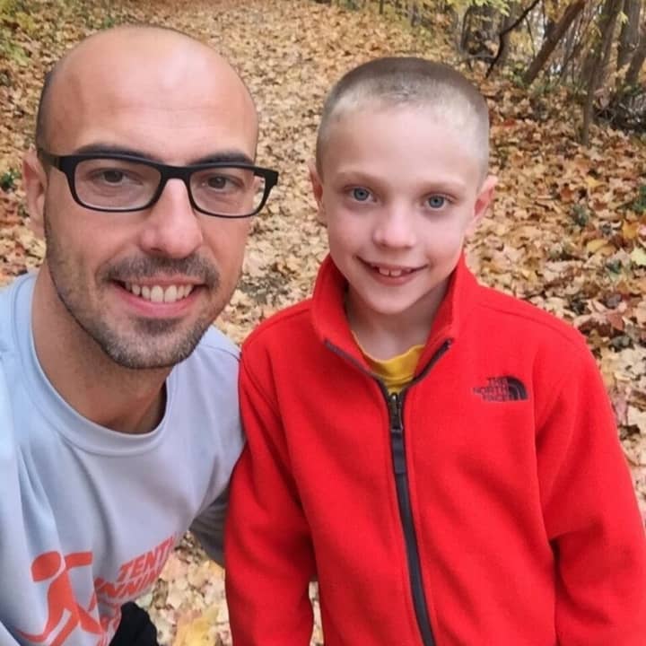Jason Timochko and his 8-year-old son, Ivan, hit the trails together.
