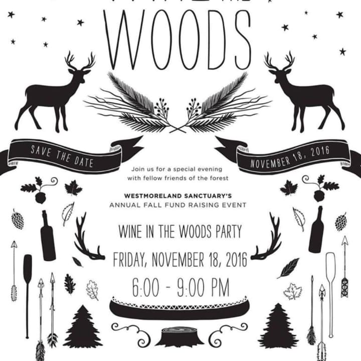 Wine in the Woods, hosted by Westmoreland Sanctuary.
