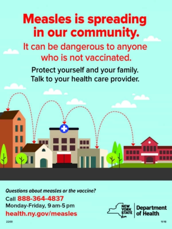 Free Measles Vaccine Clinic Will Be Held At Palisades Center