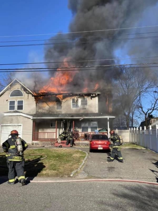 Massive Fire Destroys Long Island Home