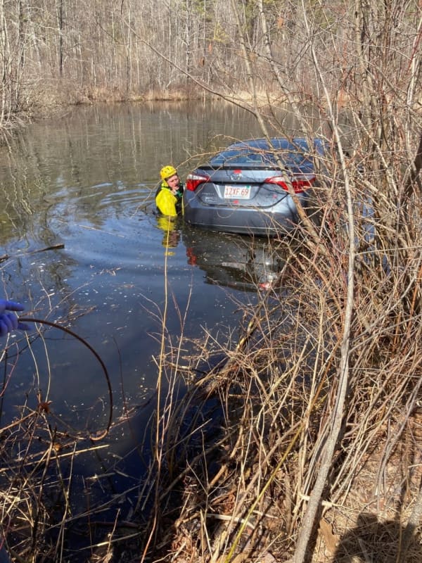Man Rescued After Car Crashes Into Lake In Western Mass