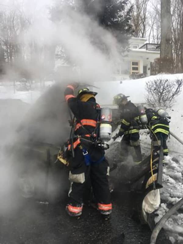 Croton Firefighters Contain Snow Plow Fire