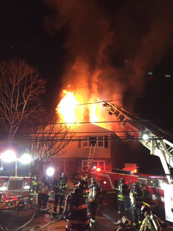 Greenwich Fire: Home On Riverdale Avenue Goes Up In Flames Overnight