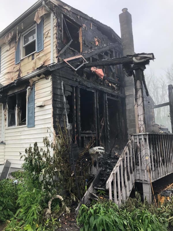 PHOTOS: Early Morning Hunterdon County House Fire Doused With 'Aggressive Attack'