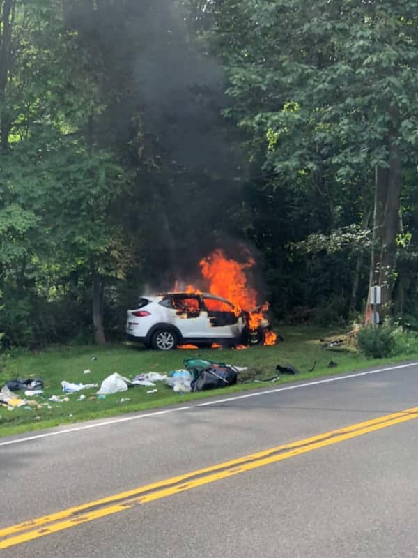 Deputy Saves Woman From Burning Vehicle Following Crash In Area