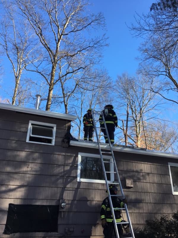 Monroe Firefighters Battle House Blaze In Freezing Temperatures
