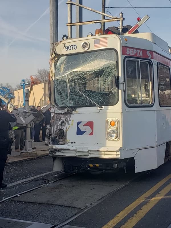 6 People Hurt After SEPTA Trolley Crashes Into Freight Train In Delaware County