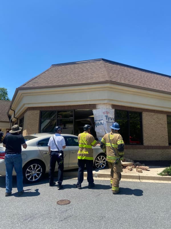 One Driver Hospitalized After Striking Building In Frederick County