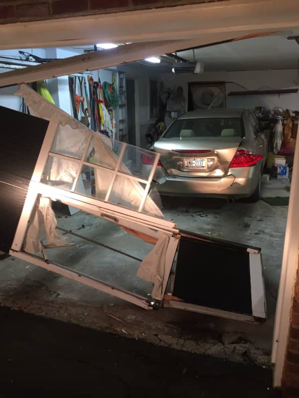 Newspaper Delivery Person Drives Car Into Ramapo House
