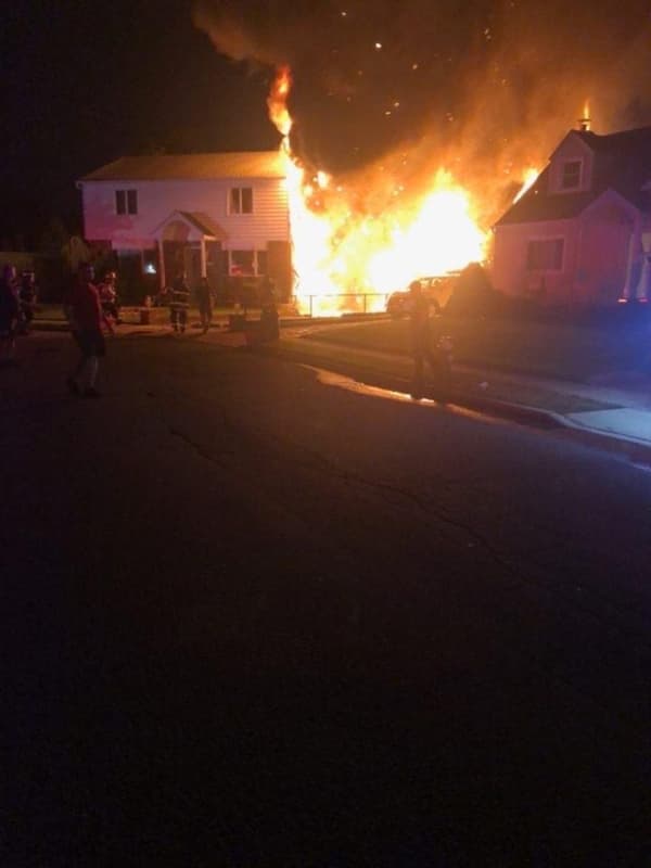 Fire Destroys Garage, Vehicles, Damages Long Island Home, Officials Say