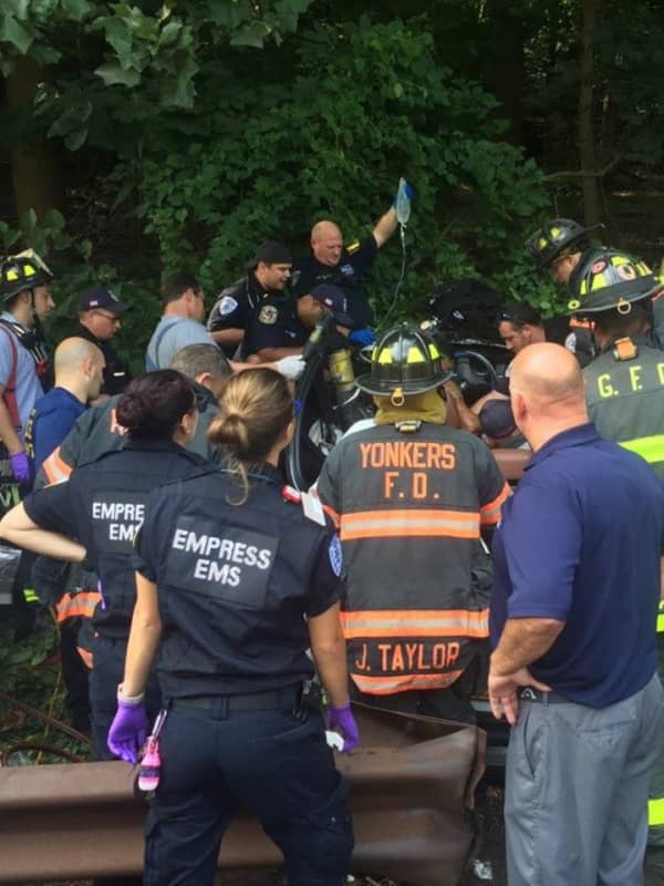 Two Extricated In Crash That Caused Sprain Parkway Closure In Yonkers