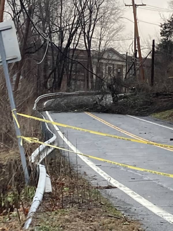 Storm Floods Roads, Knocks Out Trees, Traffic Lights In Northern Westchester