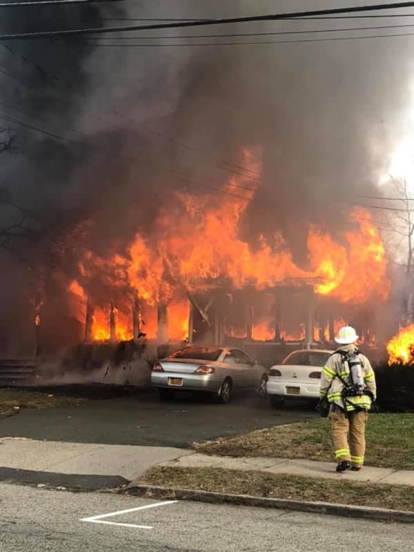 Massive House Fire Breaks Out In Suffern