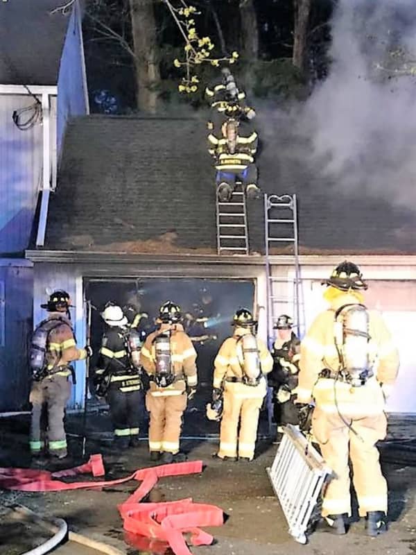 Ramsey Firefighters Contain Pre-Dawn Garage Blaze