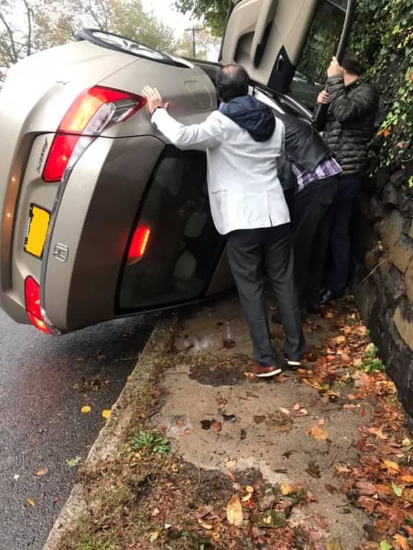 Cliffside Park Man, Other Good Samaritans Rush To Help Driver Trapped In Edgewater Crash
