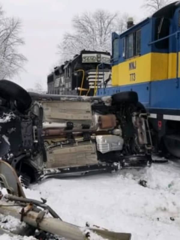 Train Strikes SUV In Warwick, Driver Escapes Serious Injury