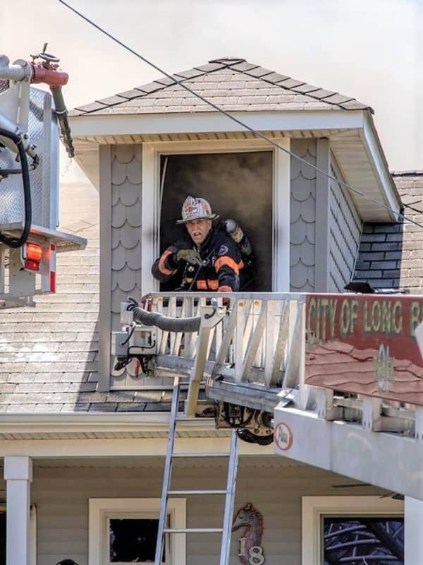 Trapped Fire Chief Low On Air 'Self-Rescues' From Engulfed Jersey Shore Home