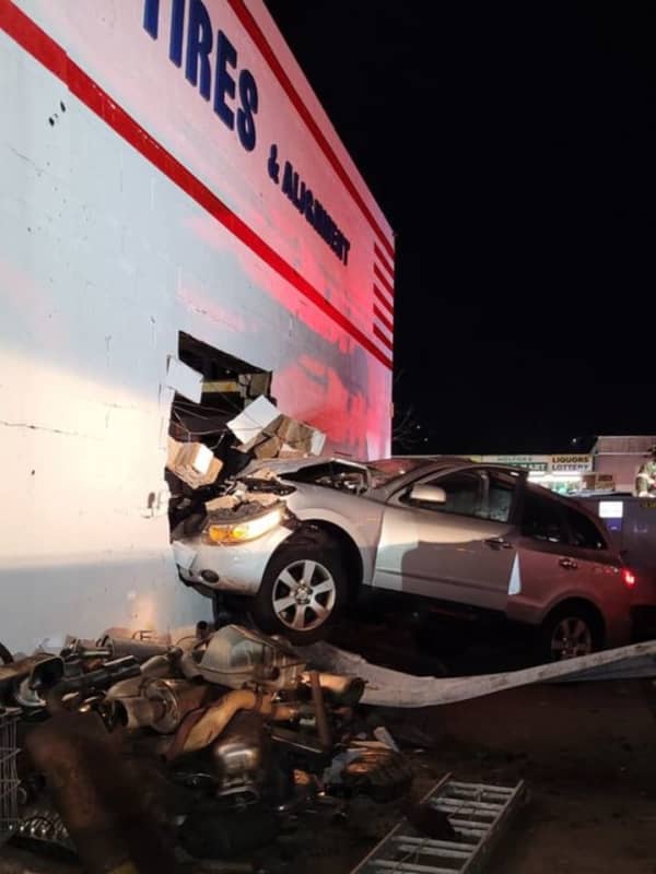 Driver Loses Control Of Vehicle, Plows Into Holyoke Business, Police Say