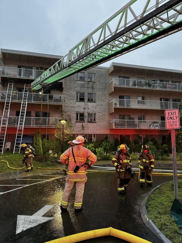 Man, Dog Rescued From Balcony In Chicopee Apartment Fire