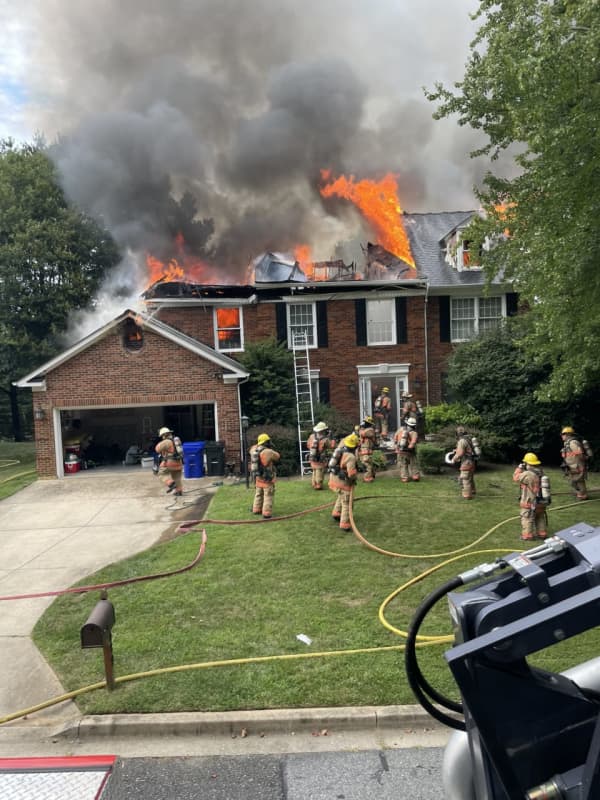 Massive Fire Guts Gaithersburg Home, Displaces Family Of Four (PHOTOS)