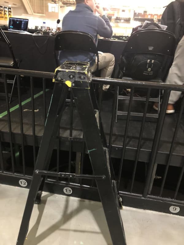 Ladder Leading To Booth Forces College Broadcaster From New England To Sideline, Sparks Outrage