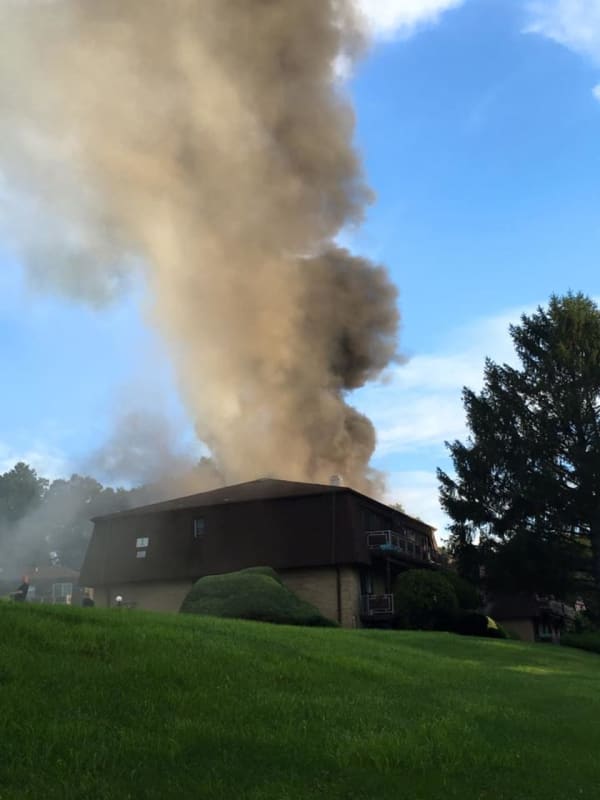 Firefighters Battle Blaze At Germonds Village