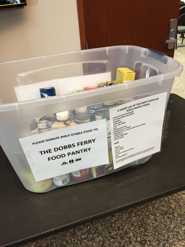 Food Pantry Bin For Canned Donations Added To Lobby At Greenburgh Town Hall