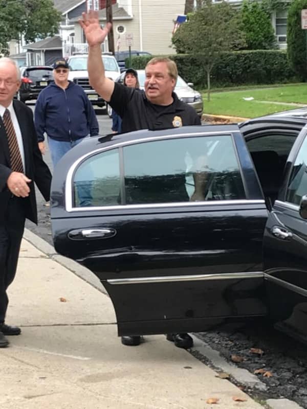 Final Walkout: Maywood Police Chief David Pegg Gets Raucous Send-Off