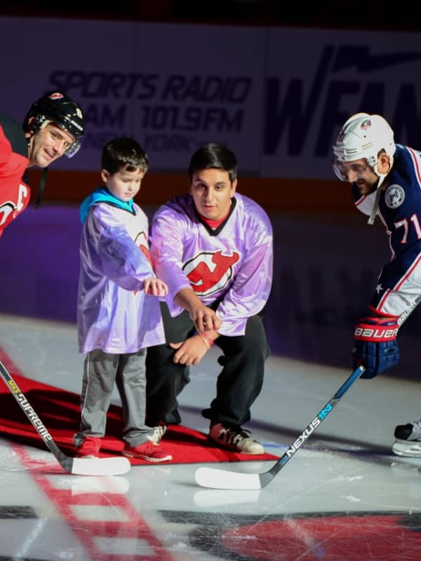 Fair Lawn Boy Drops Puck At Devils Game In Honor Of Late Mom
