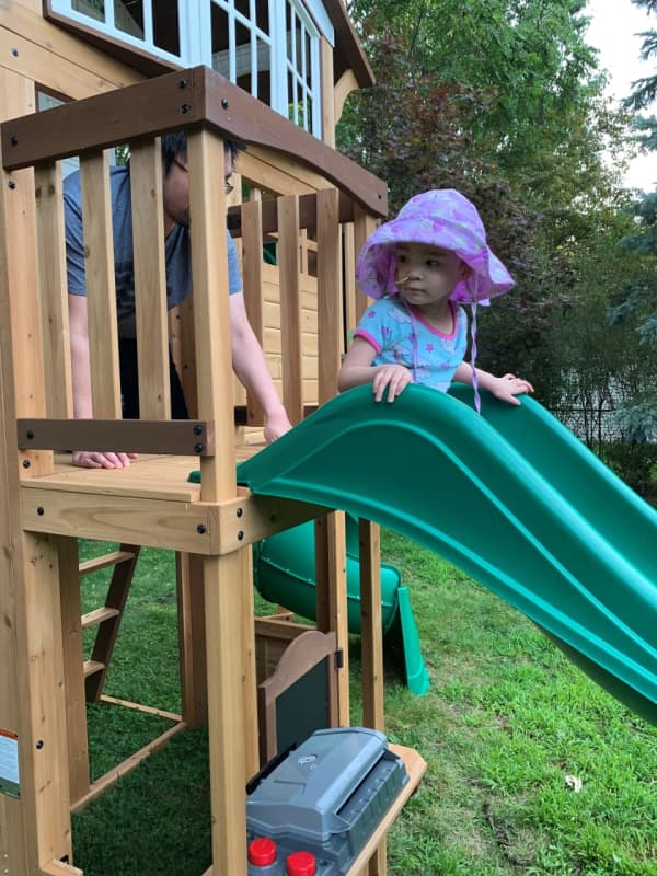 Make-A-Wish Foundation Grants Critically Ill Bergen County Girl, 3, Special Backyard Play Set