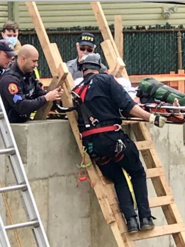 Worker Rescued After Falling 25 Feet Into Pit At Nassau Construction Site