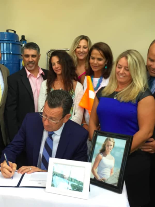 After Teen's Boating Death, Malloy Signs Emily's Law In Stamford Ceremony