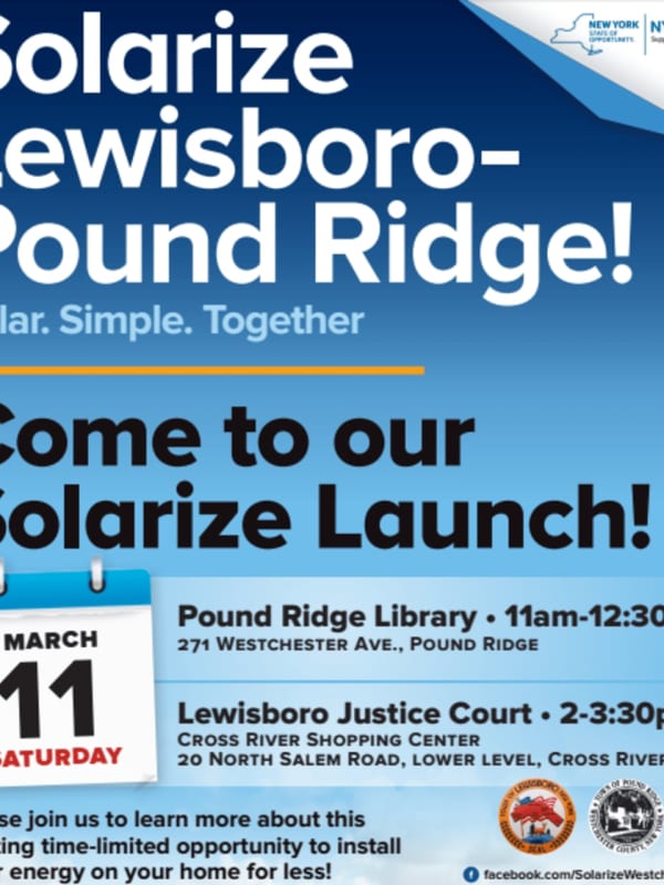 Lewisboro, Pound Ridge Team Up For Solarize Chapter