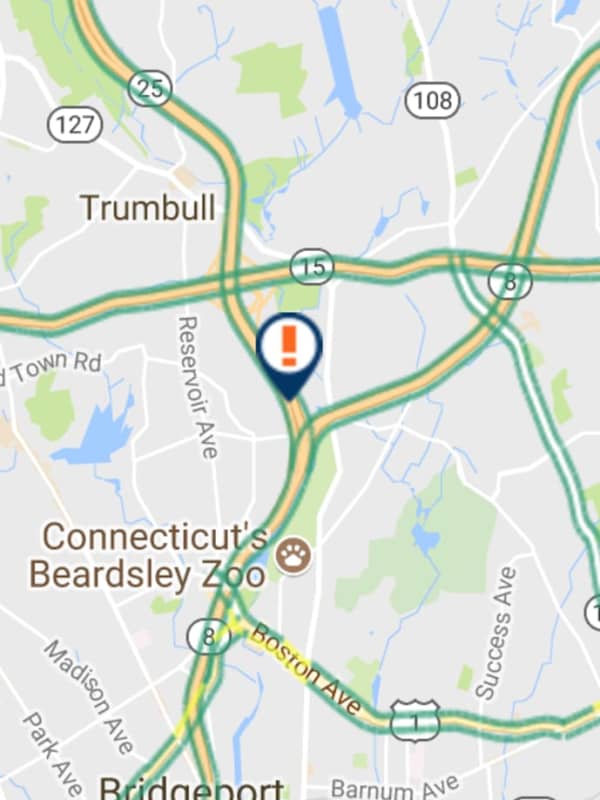 Overturned Motor Vehicle Cleared From Route 25 In Trumbull