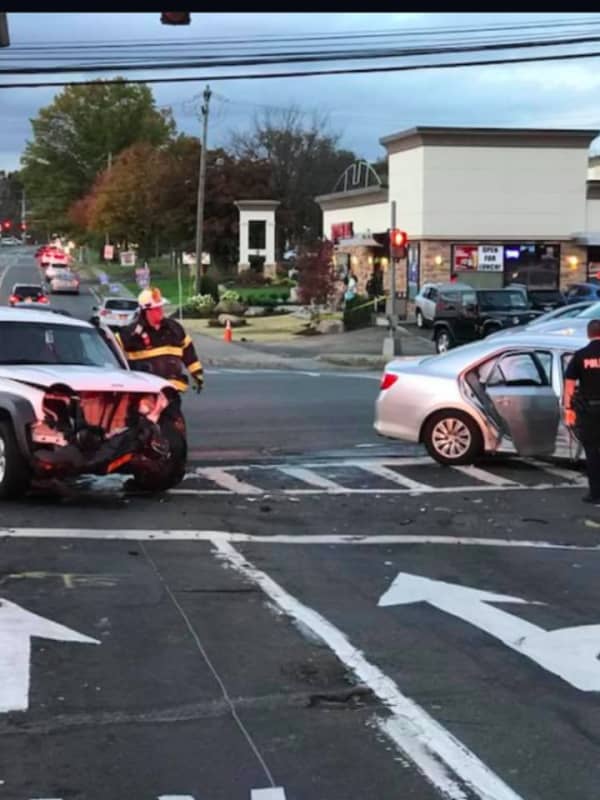 Five Hospitalized In Two-Car Crash Near Bergen Border