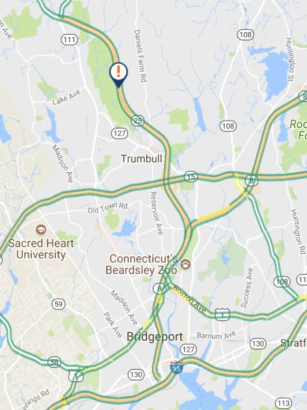 Multi-Vehicle Crash Closes Lanes Of Route 25 In Trumbull