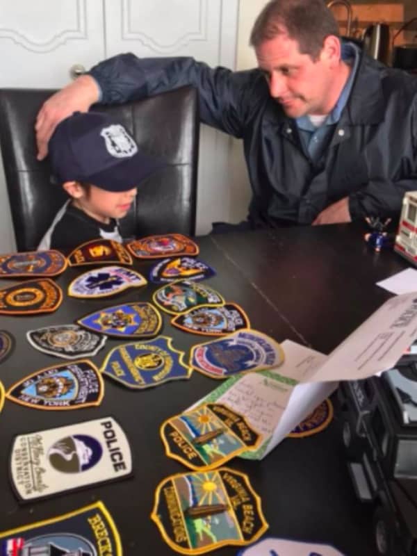 Blue Line Brothers: Police Give Littlest Fort Lee Fan Big Reason To Smile