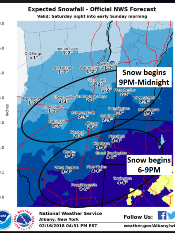 New Storm Update: Half-Foot Of Snow Now Possible For Dutchess