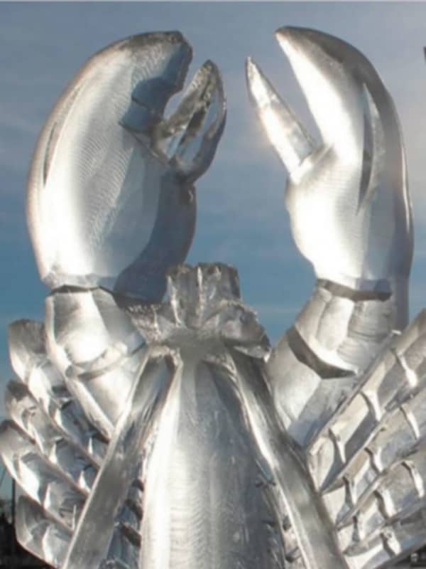 Lobster Ice Sculpture One Of Rowayton Seafood's Seasonal Specials In Norwalk
