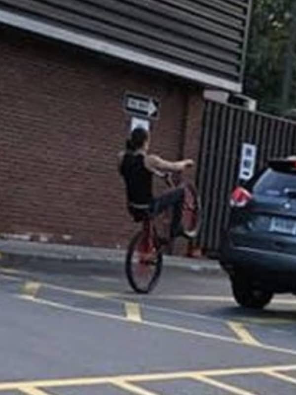 Do You Know This 'Reckless' Red-Rimmed Bicycle Rider Who Caused Motorists To Swerve, Police Say