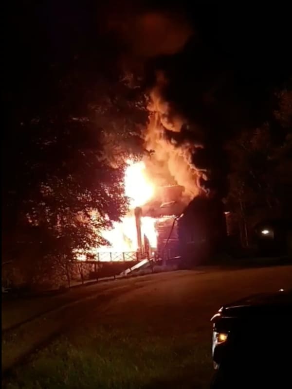Fully Engulfed Fire Destroys Home In Area
