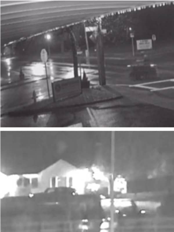 Police Seek Helping IDing Suspect Who Set Fire To Pickup Trucks On Long Island