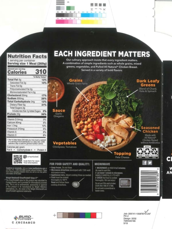 Recall Issued For Chicken Products That May Contain Small Rocks