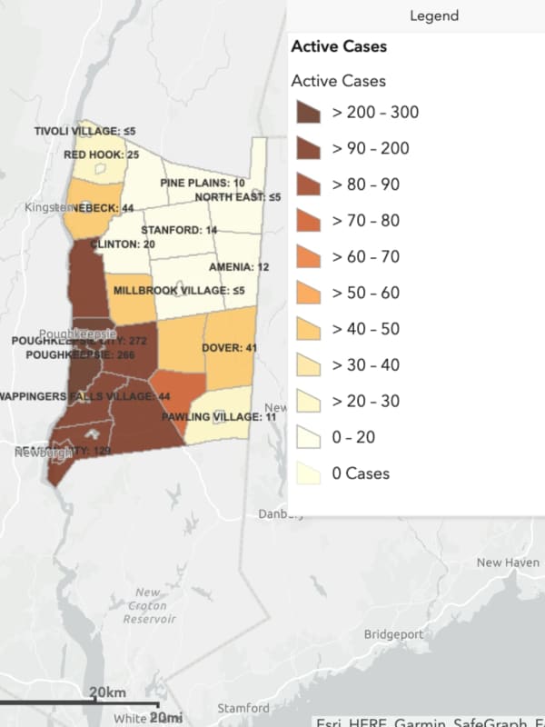 COVID-19: Here's Latest Breakdown Of Dutchess County Cases By Town