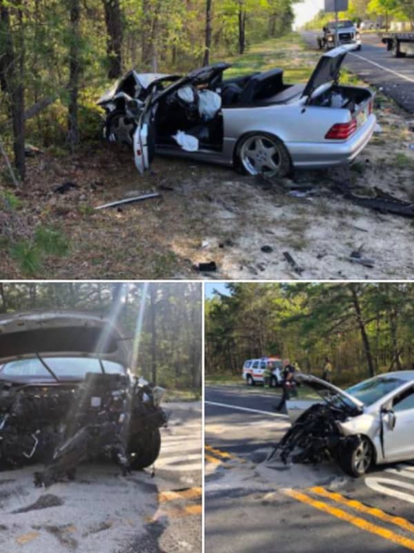 Burlington County Driver Airlifted From Head-On Crash